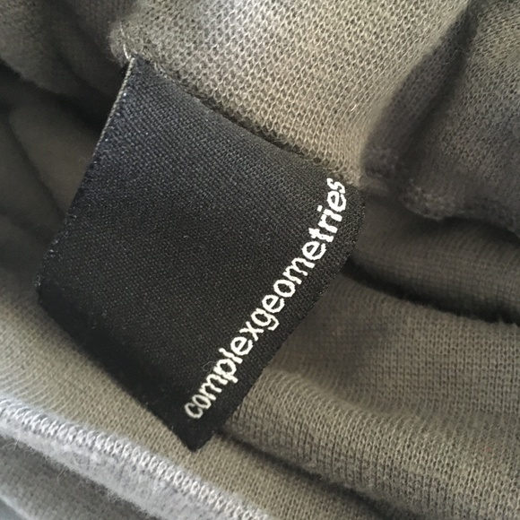 Complex Geometries Grey Cotton Scrunch Fold Over Waist Leggings XS - Picture 4 of 5